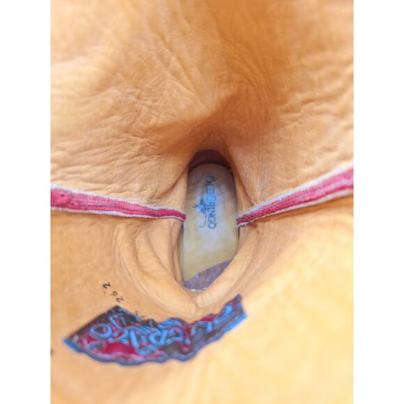 Excellent Condition Vibrant Red Old Gringo Western Cowgirl Cowboy Boots 8.5B - Picture 14 of 16